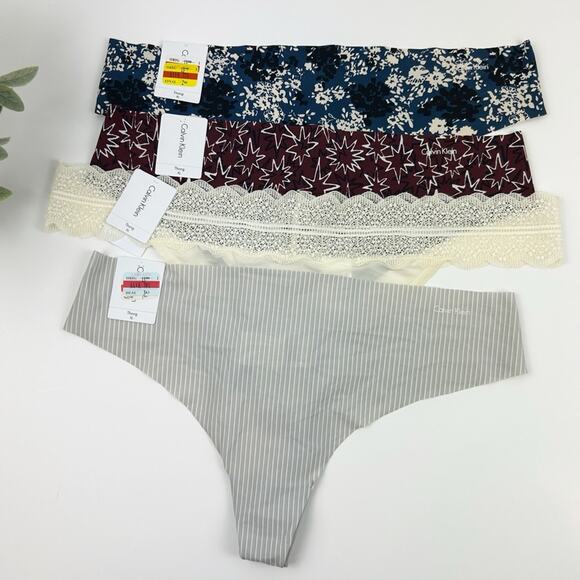 Calvin Klein Intimates Thong Panty Bundle Size X-Large NWT - Picture 1 of 1